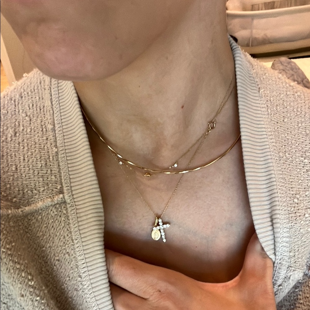 Elegant Gold and Silver Layered Necklace Set